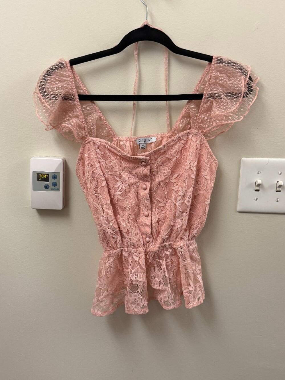 Pink Lacey blouse